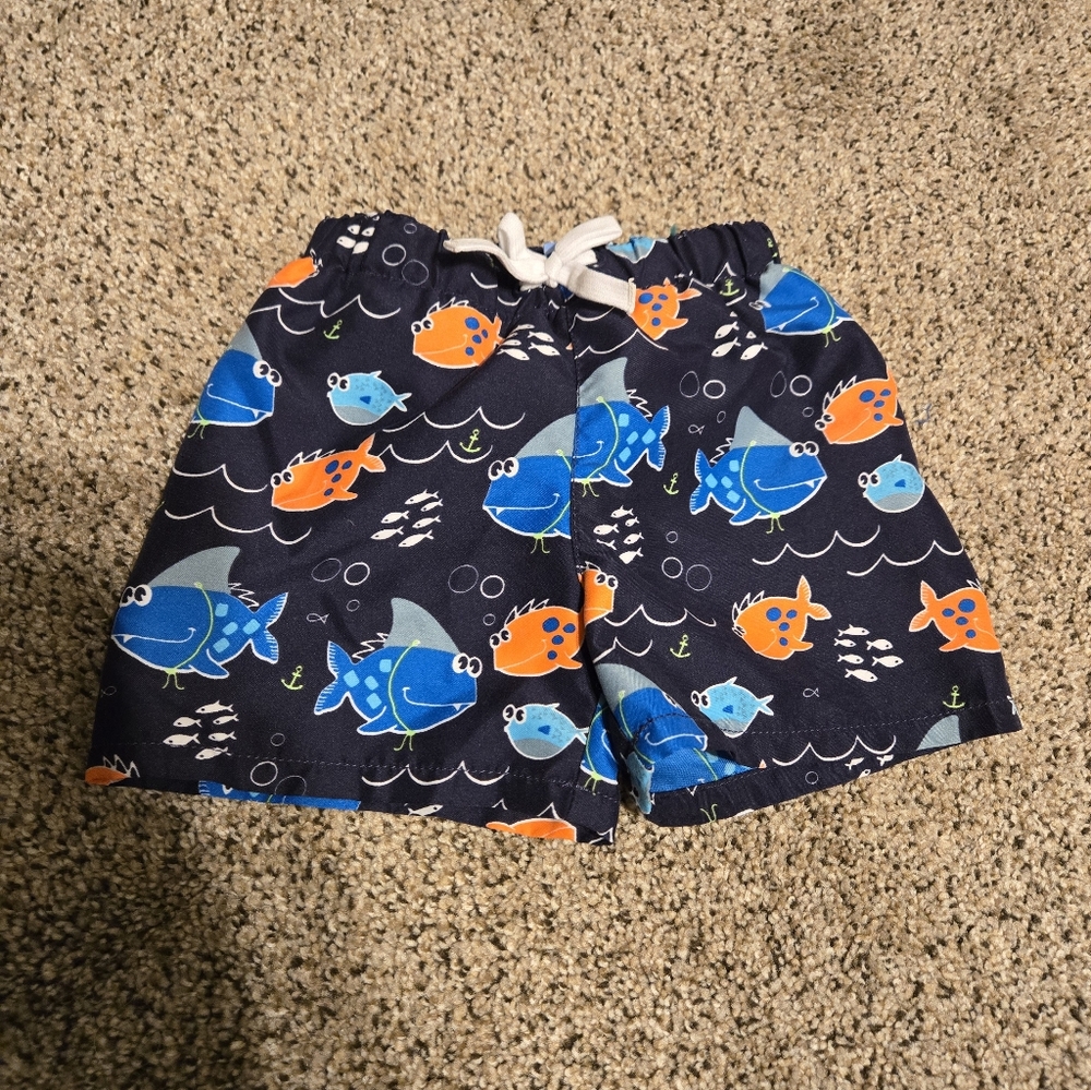 Place Kids Swim Shorts with Fish Design